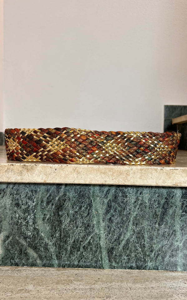 Vintage 90s Golden Braided Belt