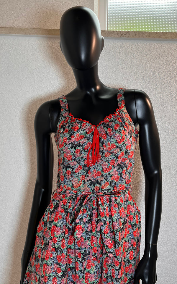 Vintage 70s Betty Barclay Flower Dress