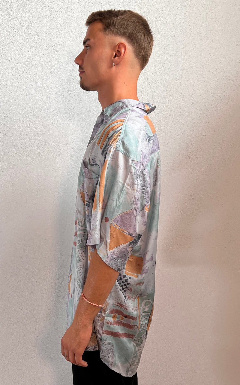 Vintage MENS 90s Silk Shirt