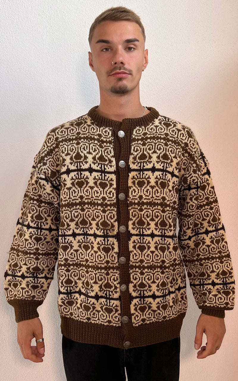 Vintage MENS Traditionell Bavarian Cardigan