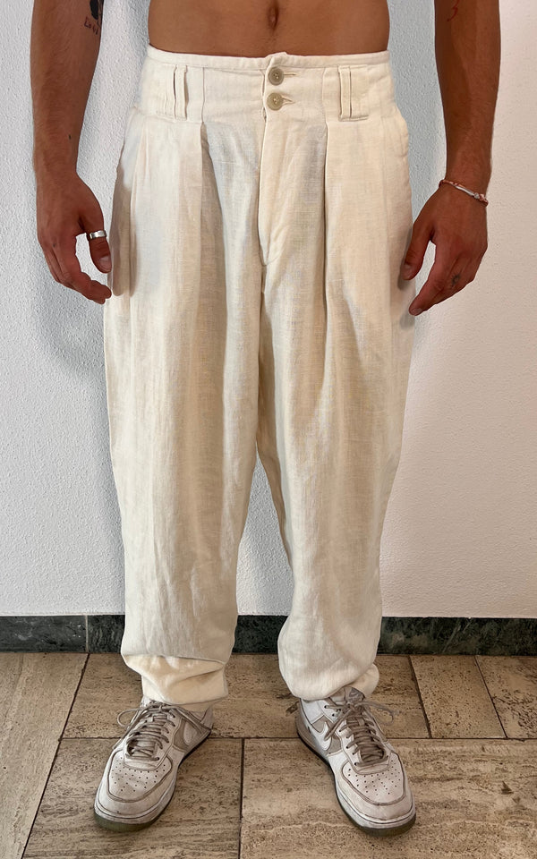 Vintage MENS Pleated Linnen Pants