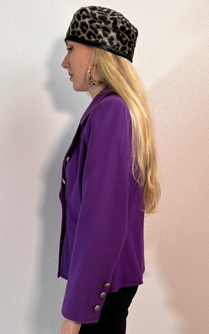 Vintage Yves Saint Laurent Purple Blazer