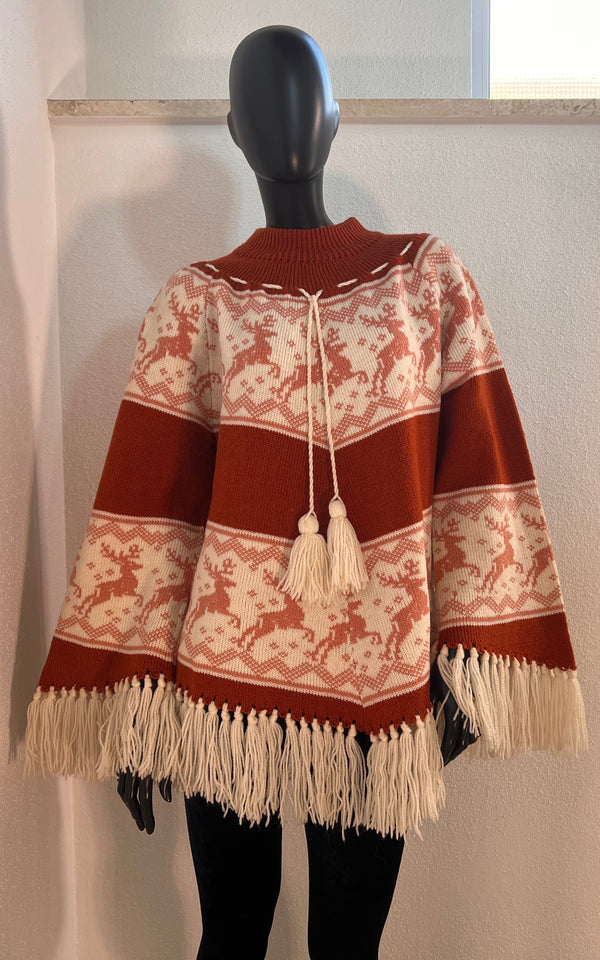 Vintage Poncho Knit Jumper