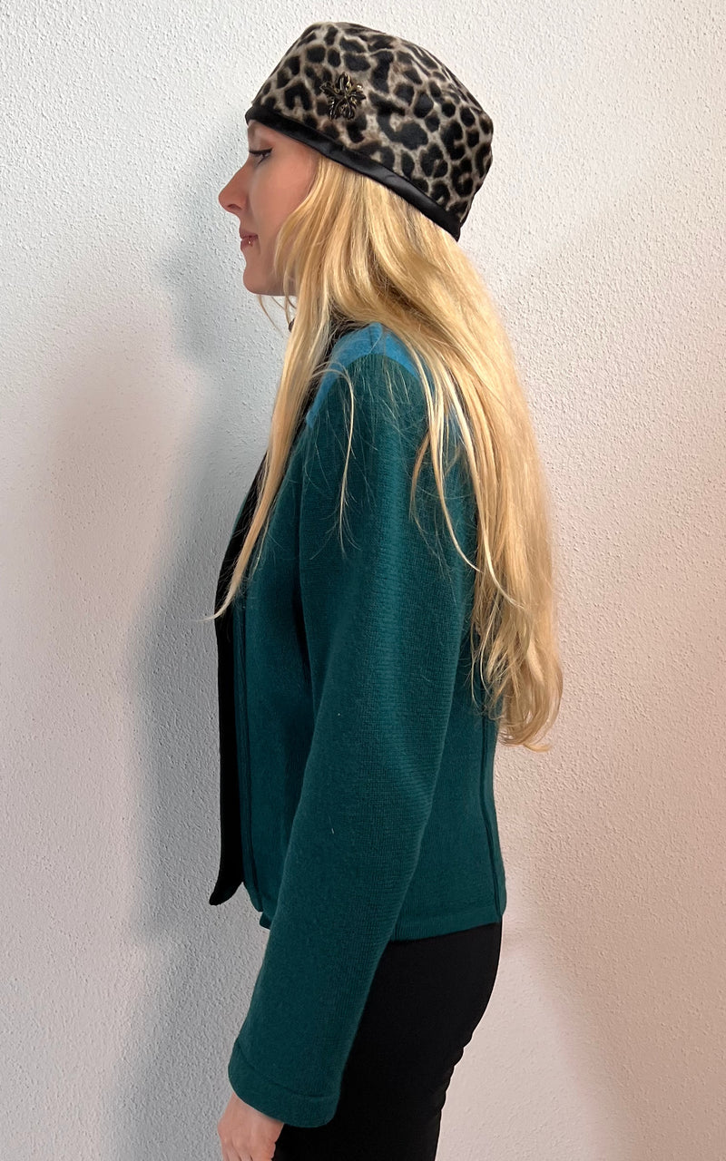 Vintage Yves Saint Laurent Wool and Velvet Jacket