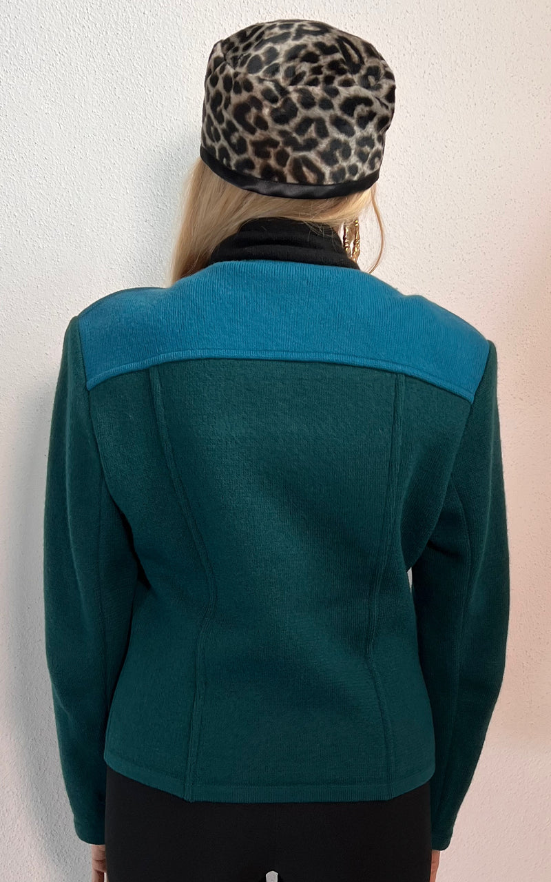 Vintage Yves Saint Laurent Wool and Velvet Jacket