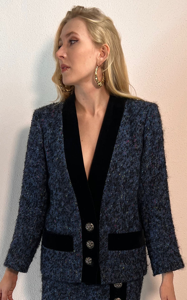 Vintage Yves Saint Laurent Bouclé Blazer