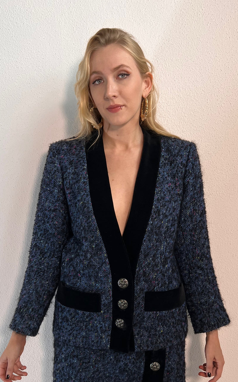 Vintage Yves Saint Laurent Bouclé Blazer