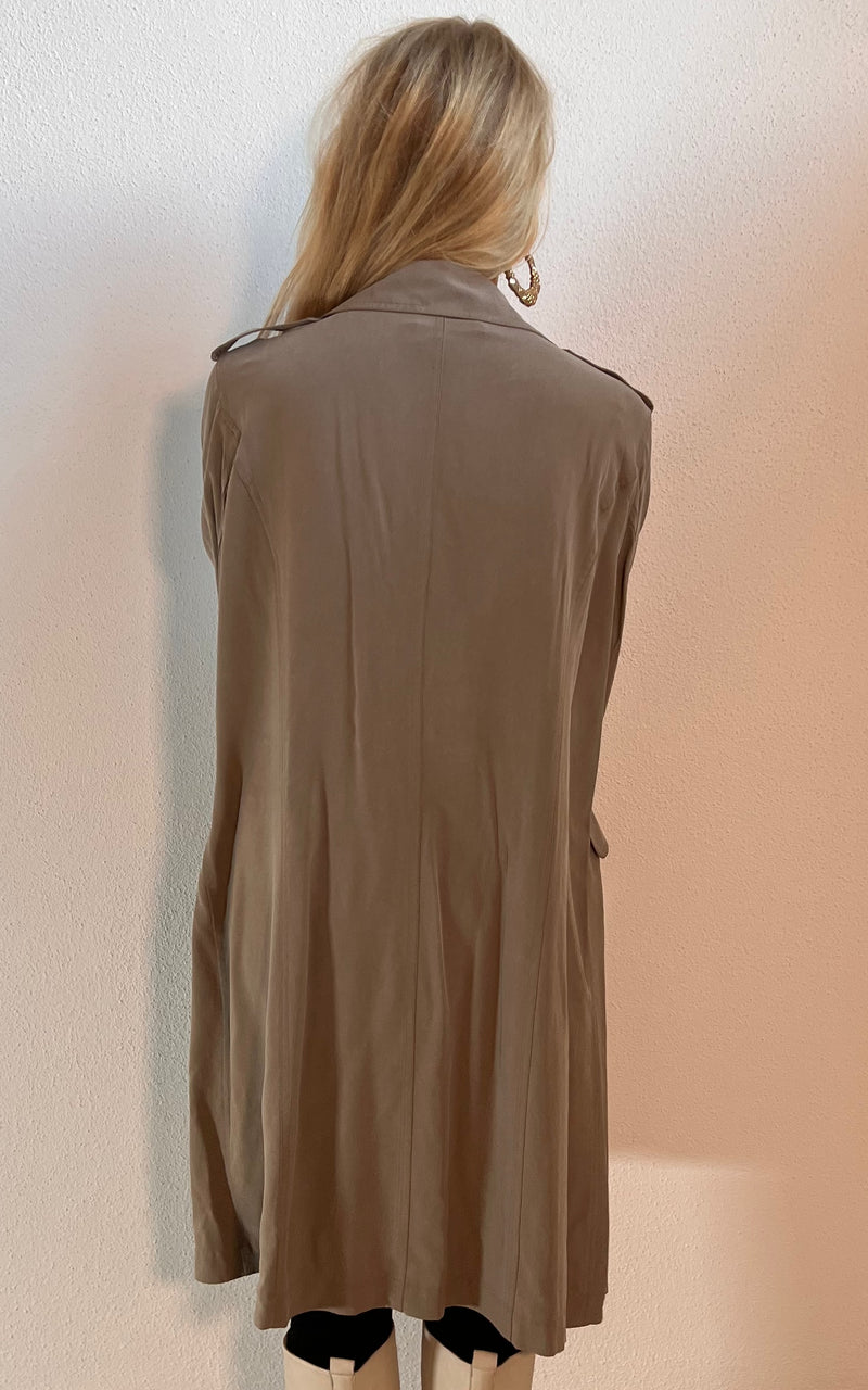 Vintage Silk Trenchcoat Dress Marina Rinaldi