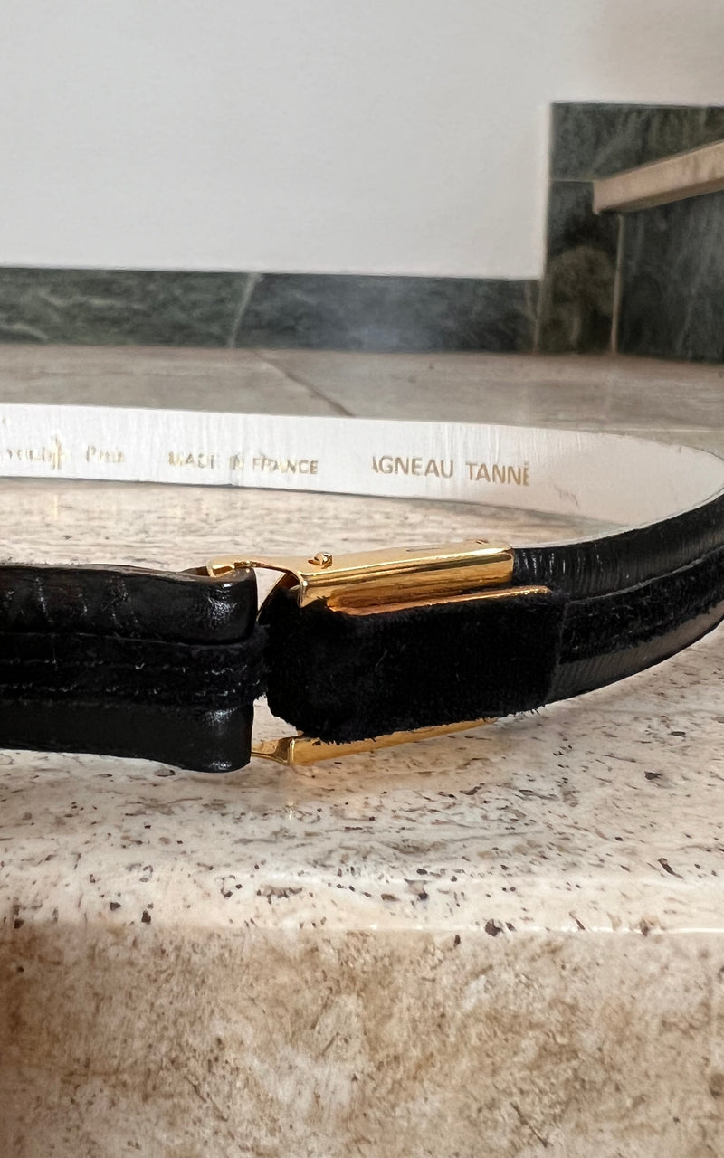 Vintage 70s Goutille Paris Slim Belt