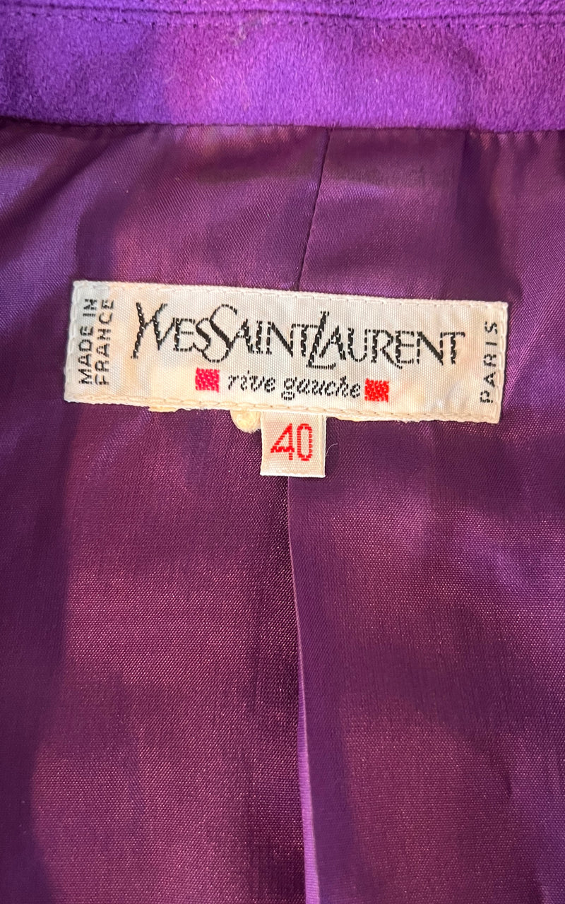 Vintage Yves Saint Laurent Purple Blazer