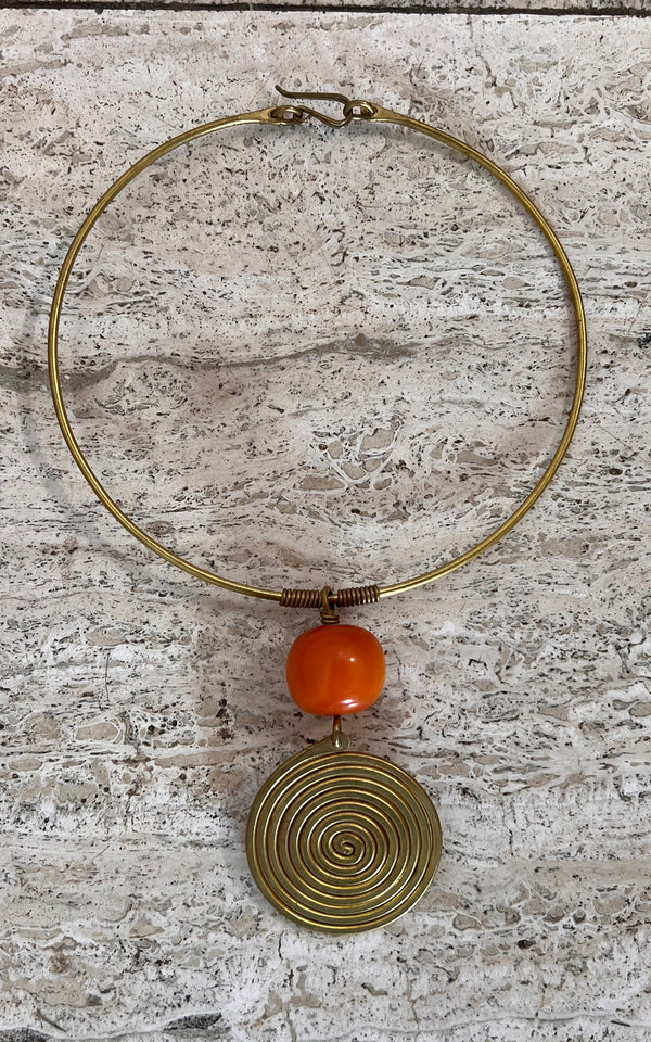 Vintage 90s Spiral Necklace