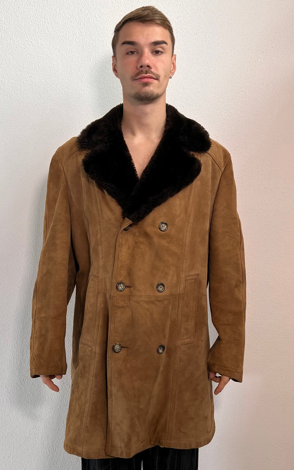 Vintage MENS 70s Shearling Coat