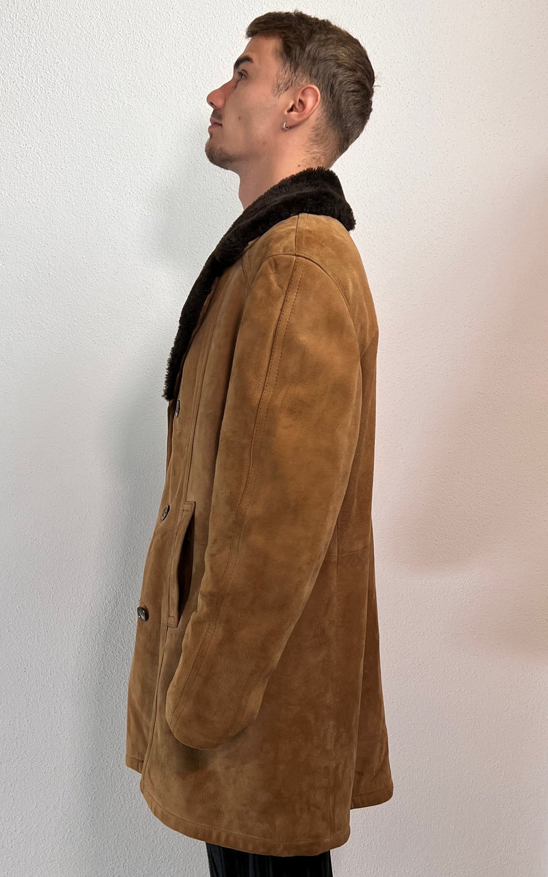 Vintage MENS 70s Shearling Coat