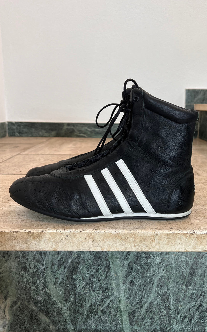 Adidas leather boxing shoes hotsell