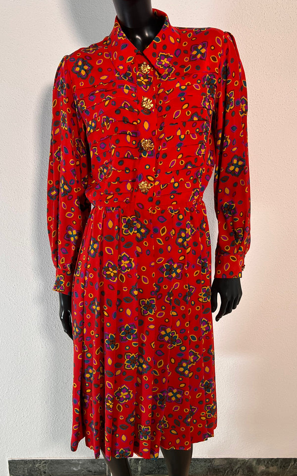 Vintage Yves Saint Laurent Silk Dress