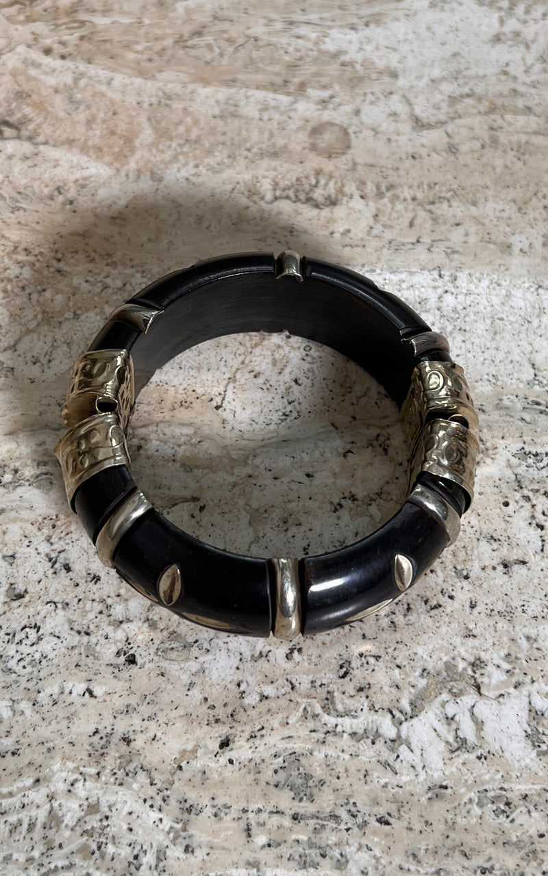 Vintage 70s Indian Horn Bangle