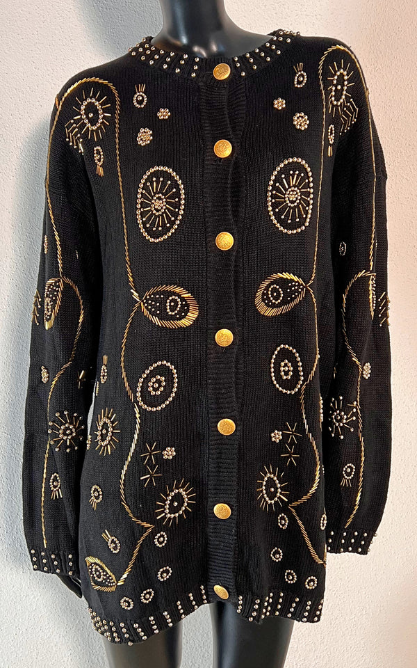 Vintage 90s Sequins Cardigan