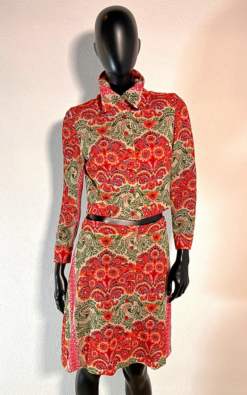 Vintage 60s Tapestry Betty Barclay Costume