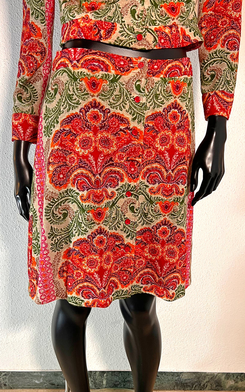 Vintage 60s Tapestry Betty Barclay Costume