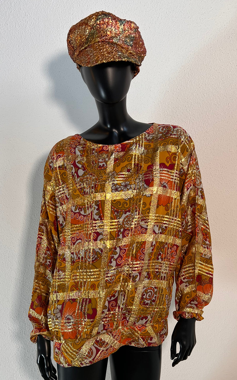 Vintage 70s Lurex Top