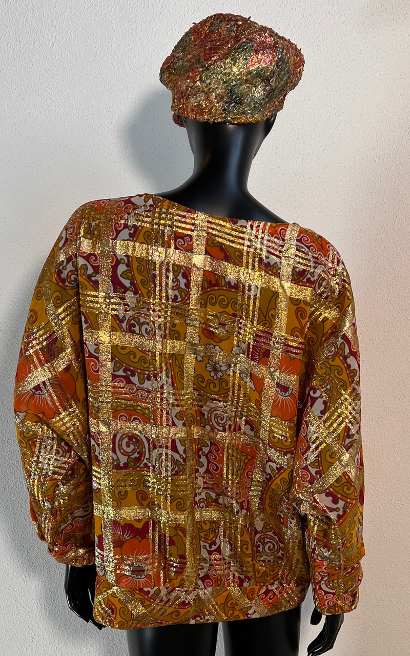 Vintage 70s Lurex Top