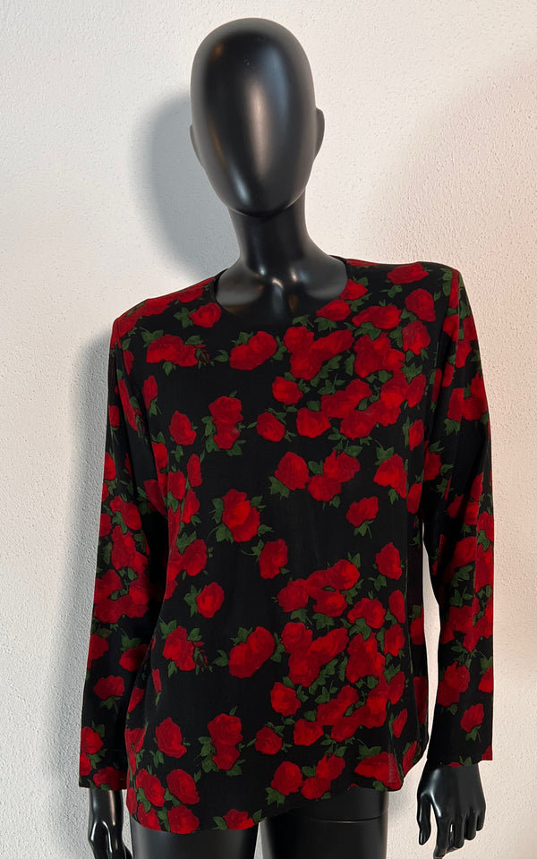 Vintage Yves Saint Laurent Roses Shirt