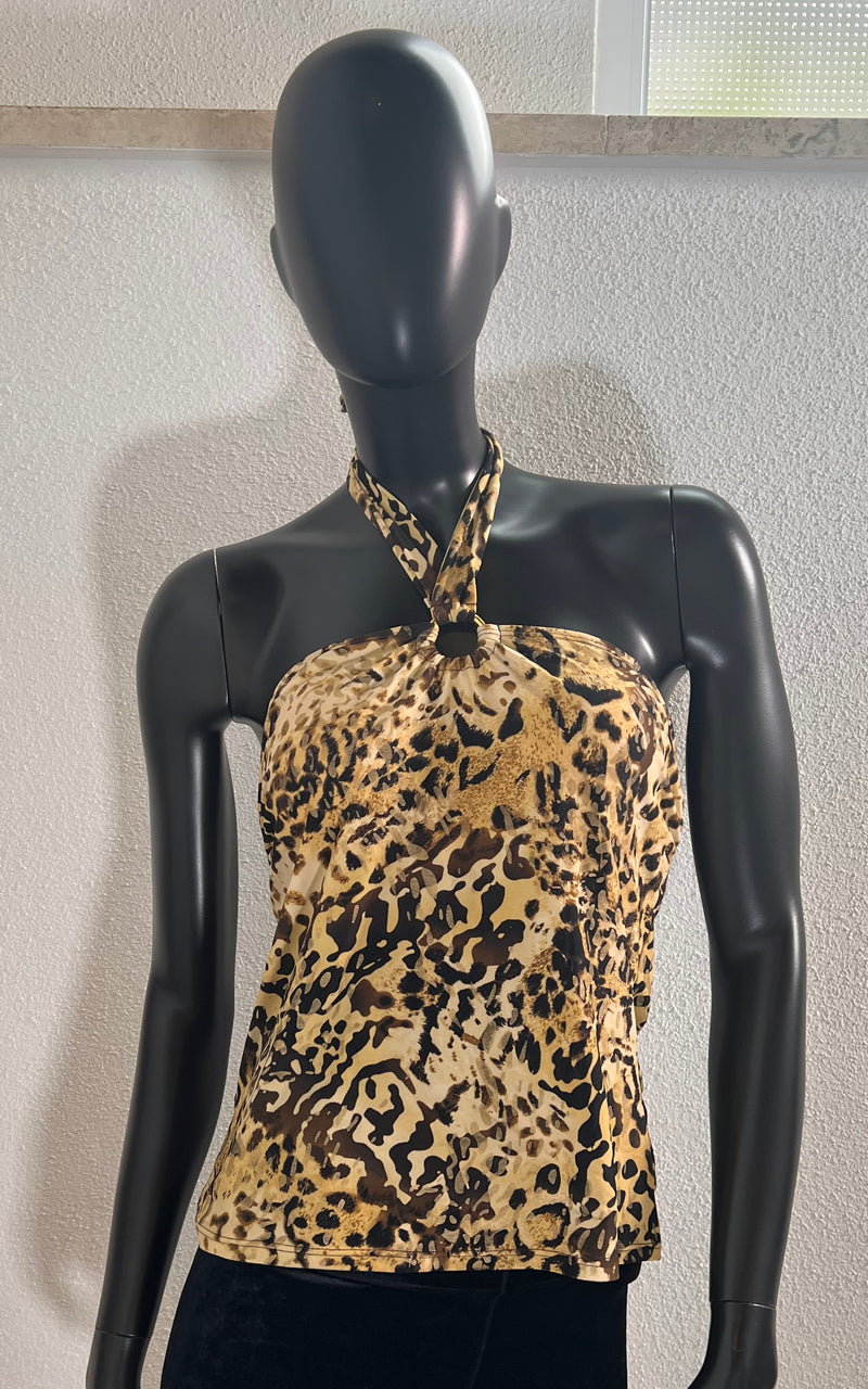 Vintage Y2K Leo Neckholder Top