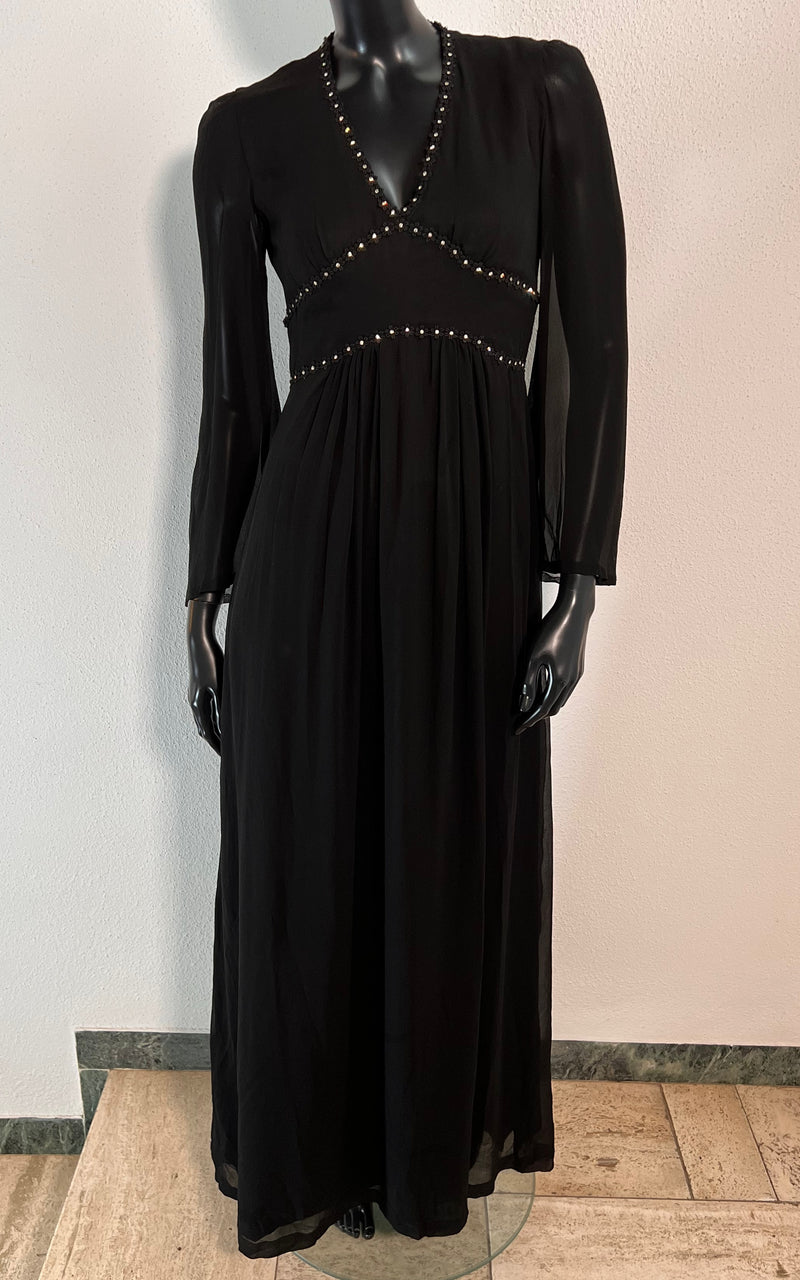 Vintage 70s Silk Evening Dress