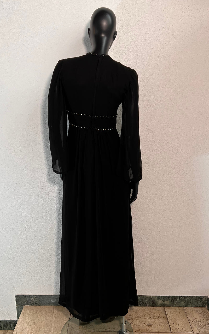 Vintage 70s Silk Evening Dress