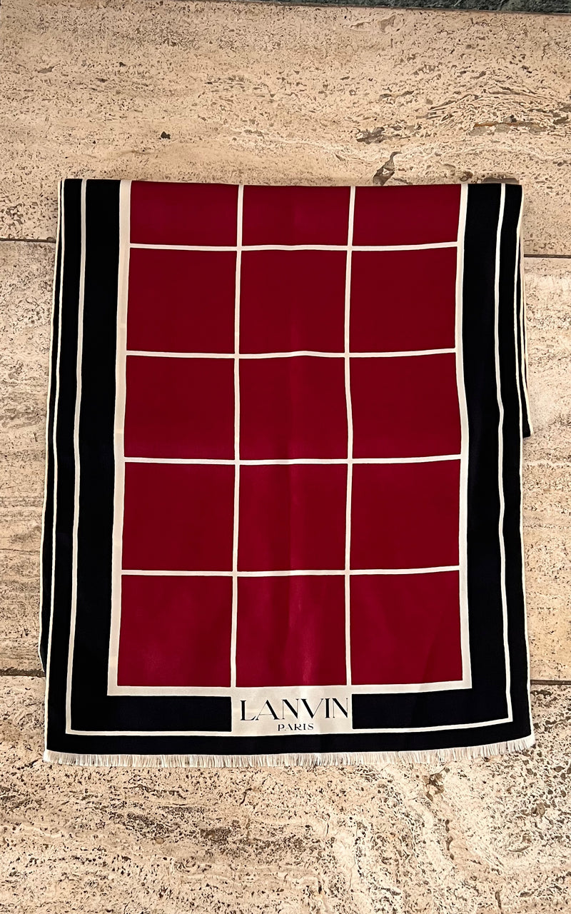 Vintage MENS Lanvin Silk Scarf