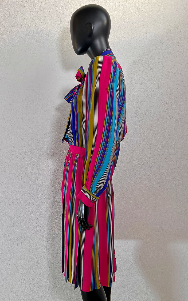 Vintage 1983 Yves Saint Laurent Silk Dress