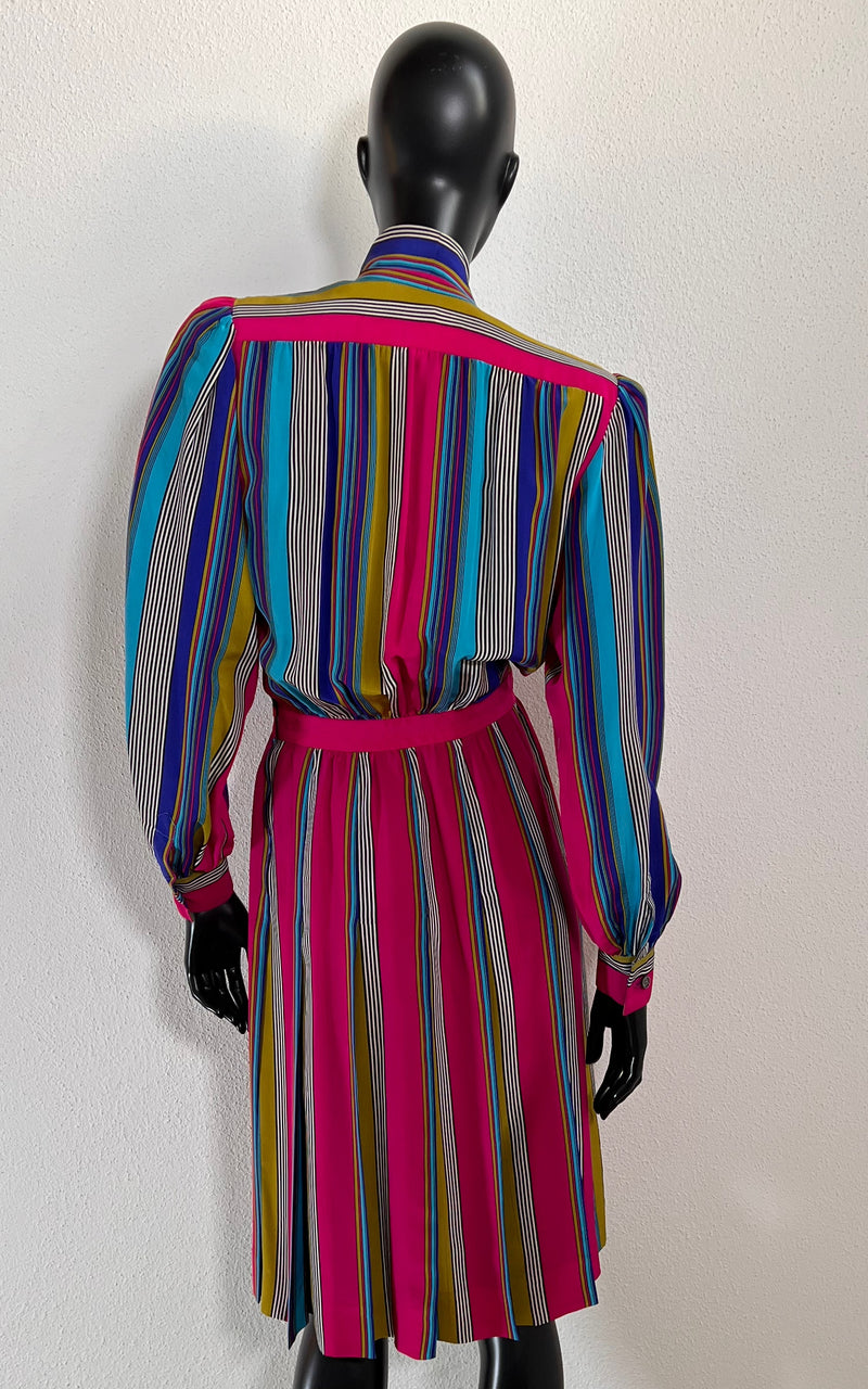 Vintage 1983 Yves Saint Laurent Silk Dress