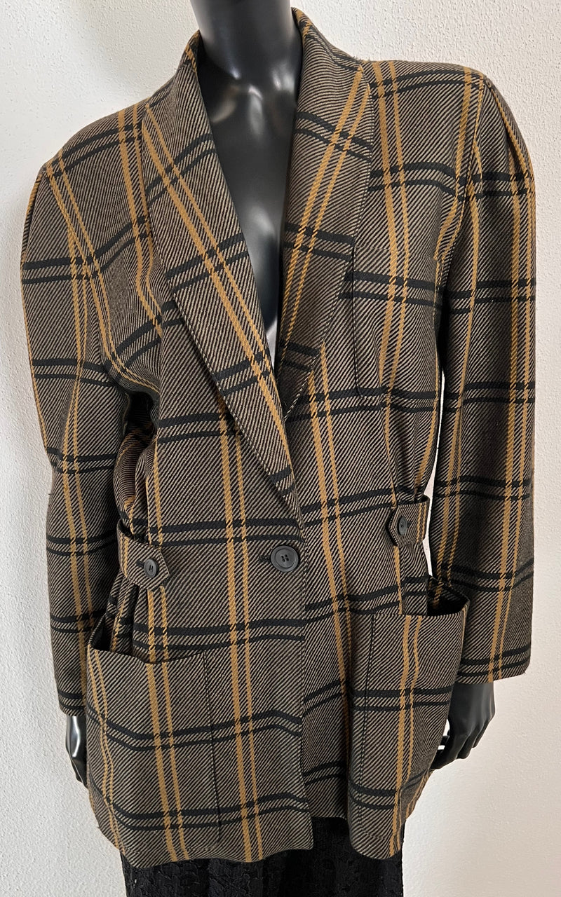 Vintage Escada Tartan Blazer