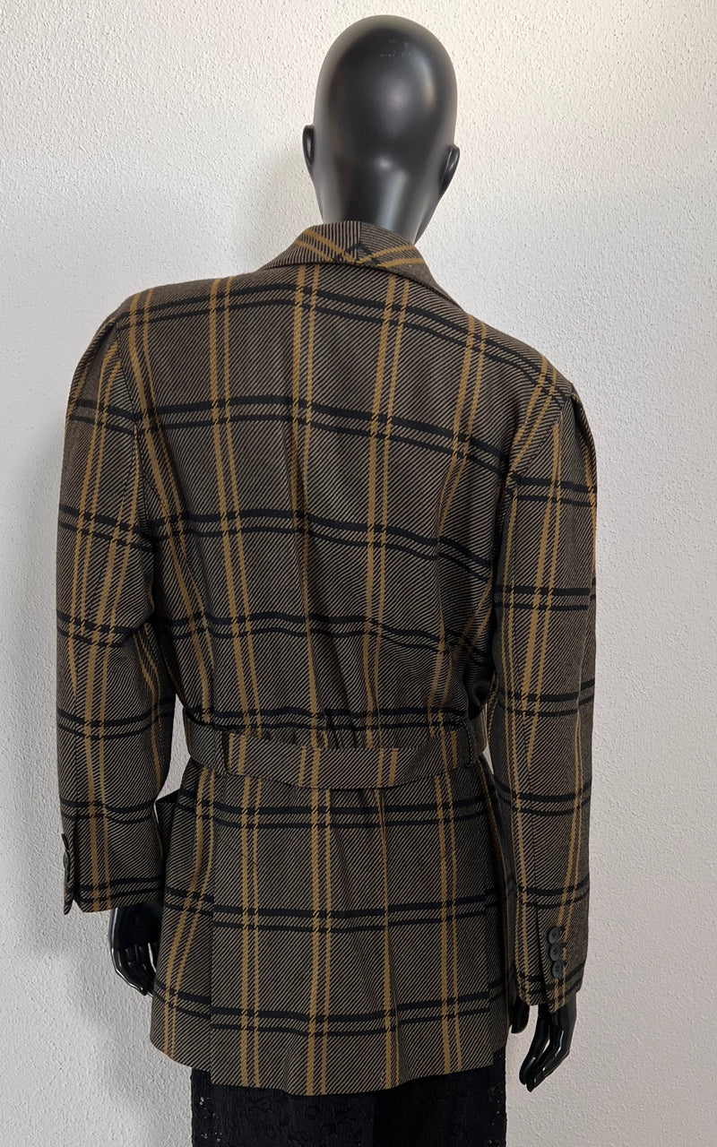 Vintage Escada Tartan Blazer