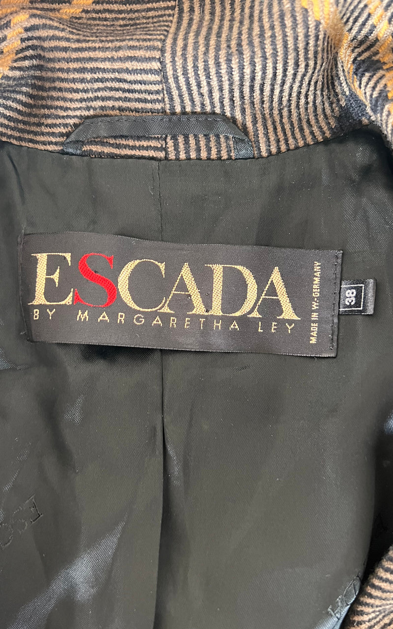 Vintage Escada Tartan Blazer