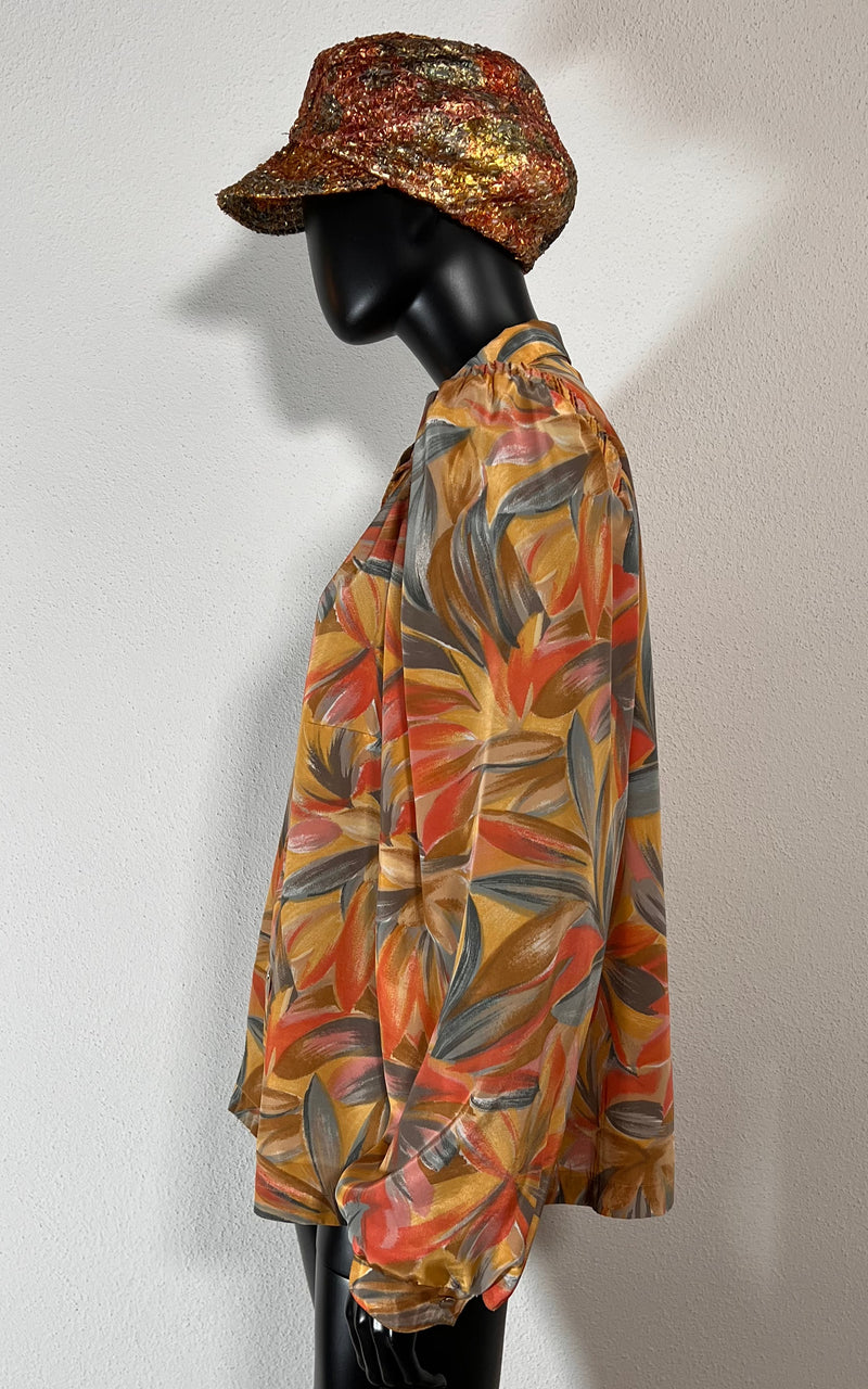 Vintage Crazy Pattern Blouse