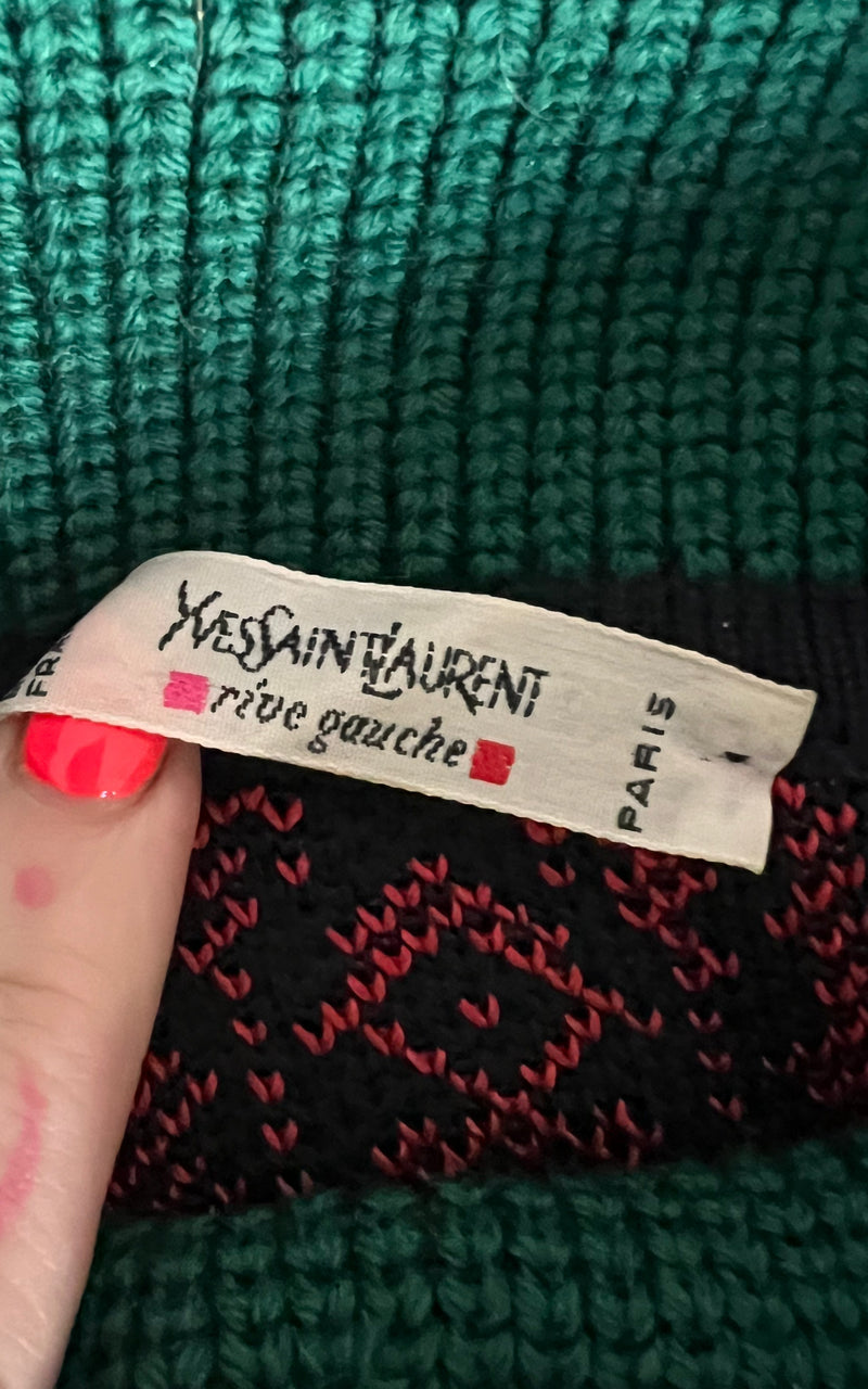 Vintage Yves Saint Laurent Roll Neck Jumper