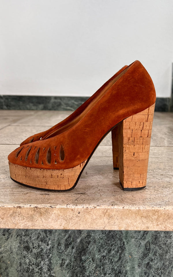 Vintage 70s Deadstock Platform Heels 36