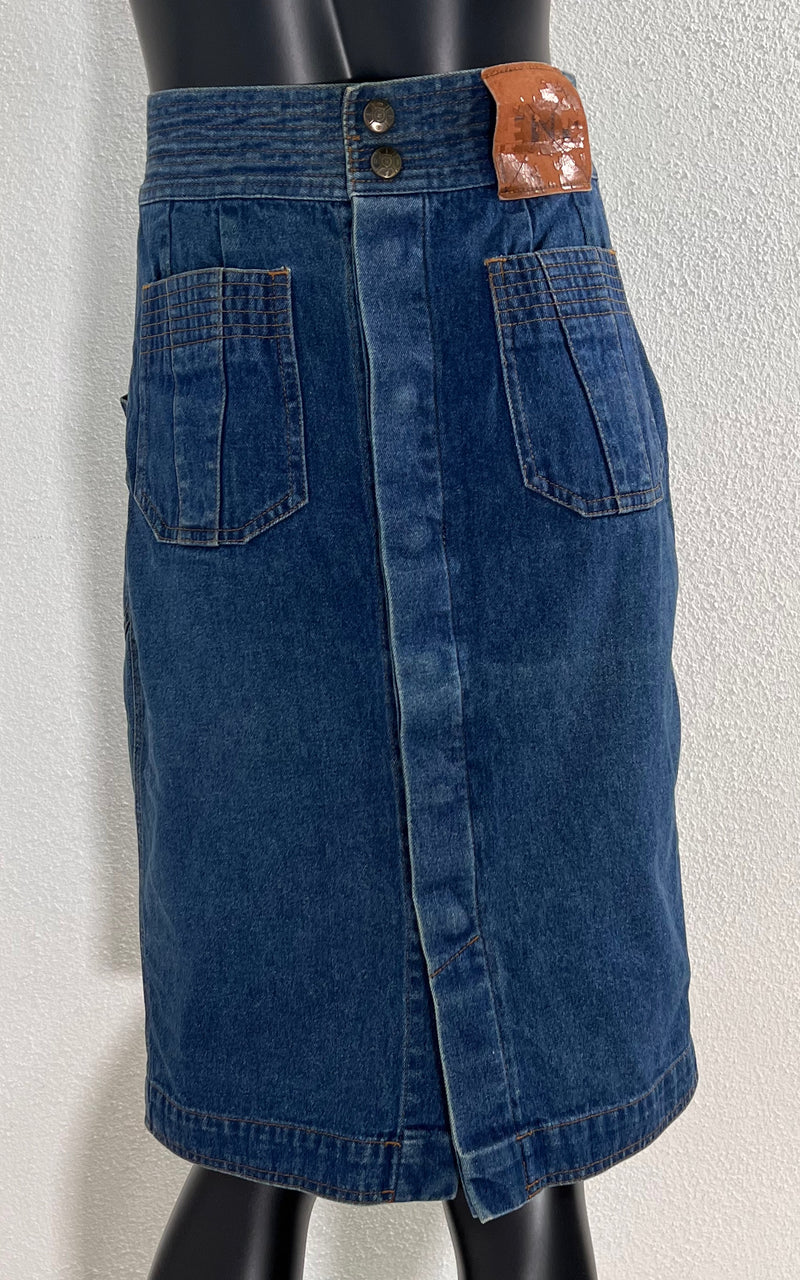 Vintage Fendi Denim Skirt