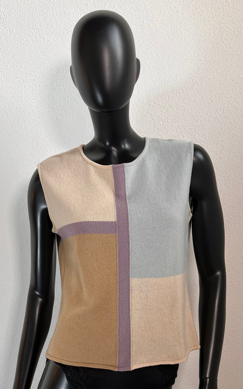 Vintage Valentino Modernist Cashmere Top