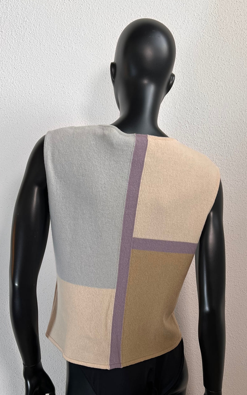 Vintage Valentino Modernist Cashmere Top