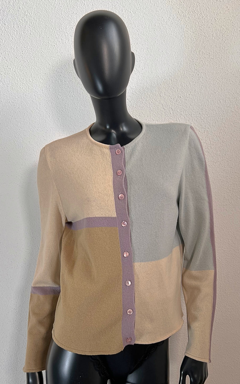 Vintage Valentino Modernist Cashmere Cardigan