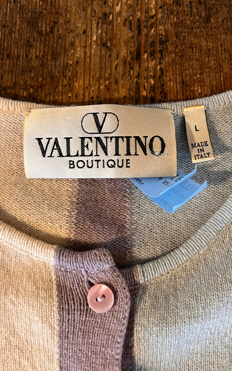 Vintage Valentino Modernist Cashmere Top