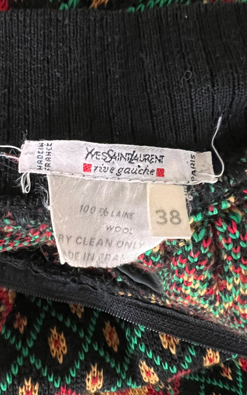 Vintage Yves Saint Laurent Knit Skirt