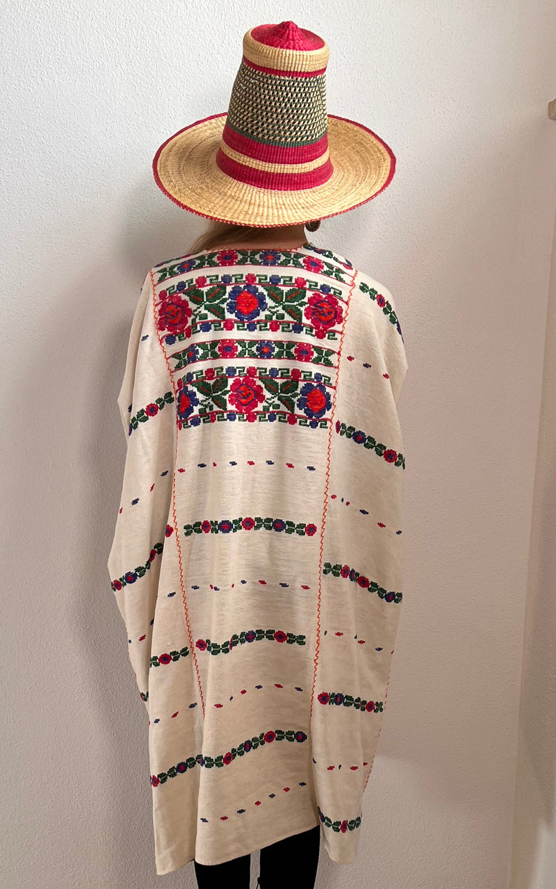 Vintage 70s Mexican Caftan Dress