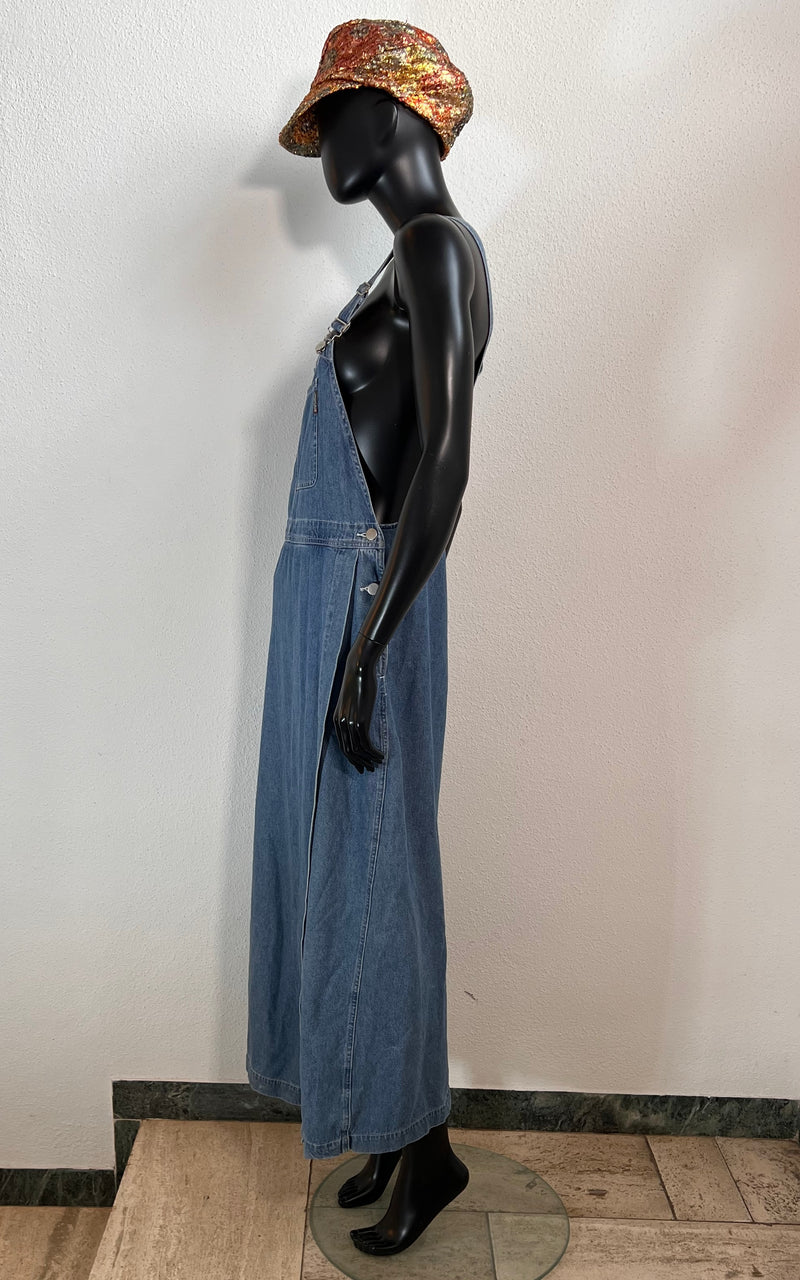 Vintage 90s Dungarees Dress