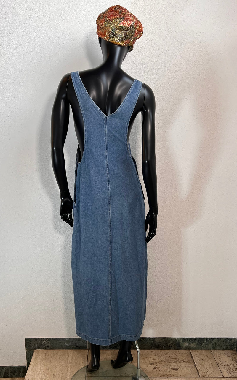 Vintage 90s Dungarees Dress