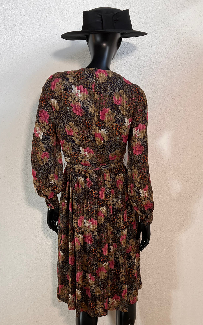 Vintage Flower & Lurex Dress