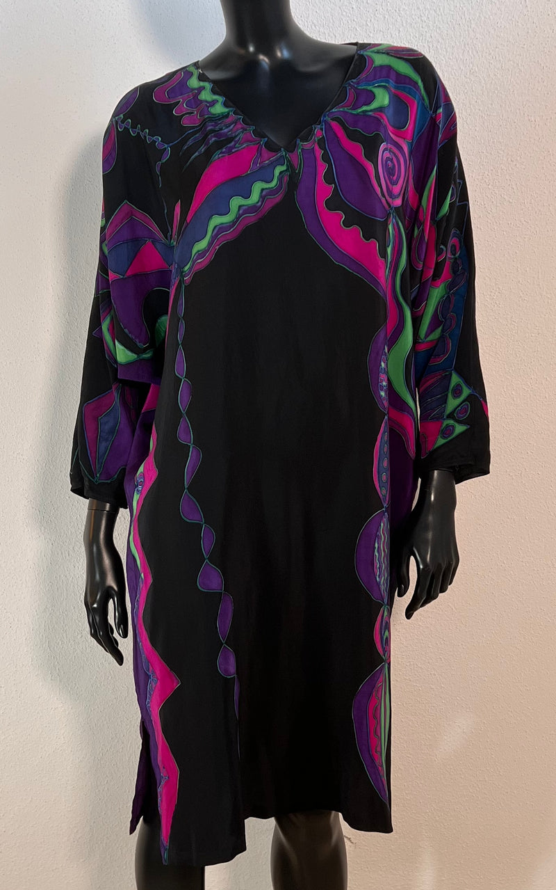 Vintage Silk Caftan Dress