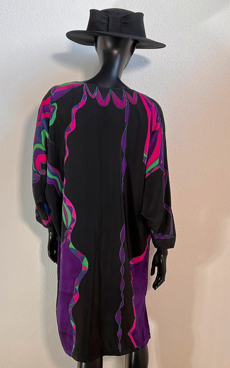 Vintage Silk Caftan Dress